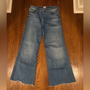 MOTHER Denim Flare Jeans in Classic Blue